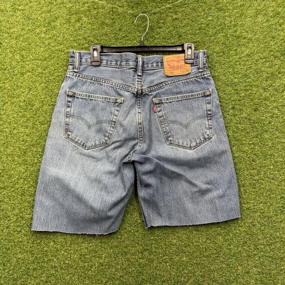 Levis 550 Jean Shorts Mens 33 Denim Jorts Baggy Loose Skater Casual 90s Workwear